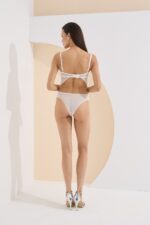 Ayarlanabilir Askılı Dantelli Desteksiz Bodysuit 4871 - Görsel 2